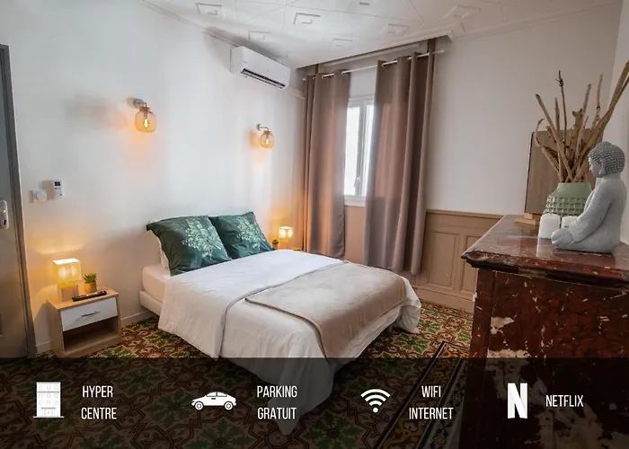 Centre Historique -free Parking-wifi-netflix-zen&cosy-sleepntripbeziers Beziers